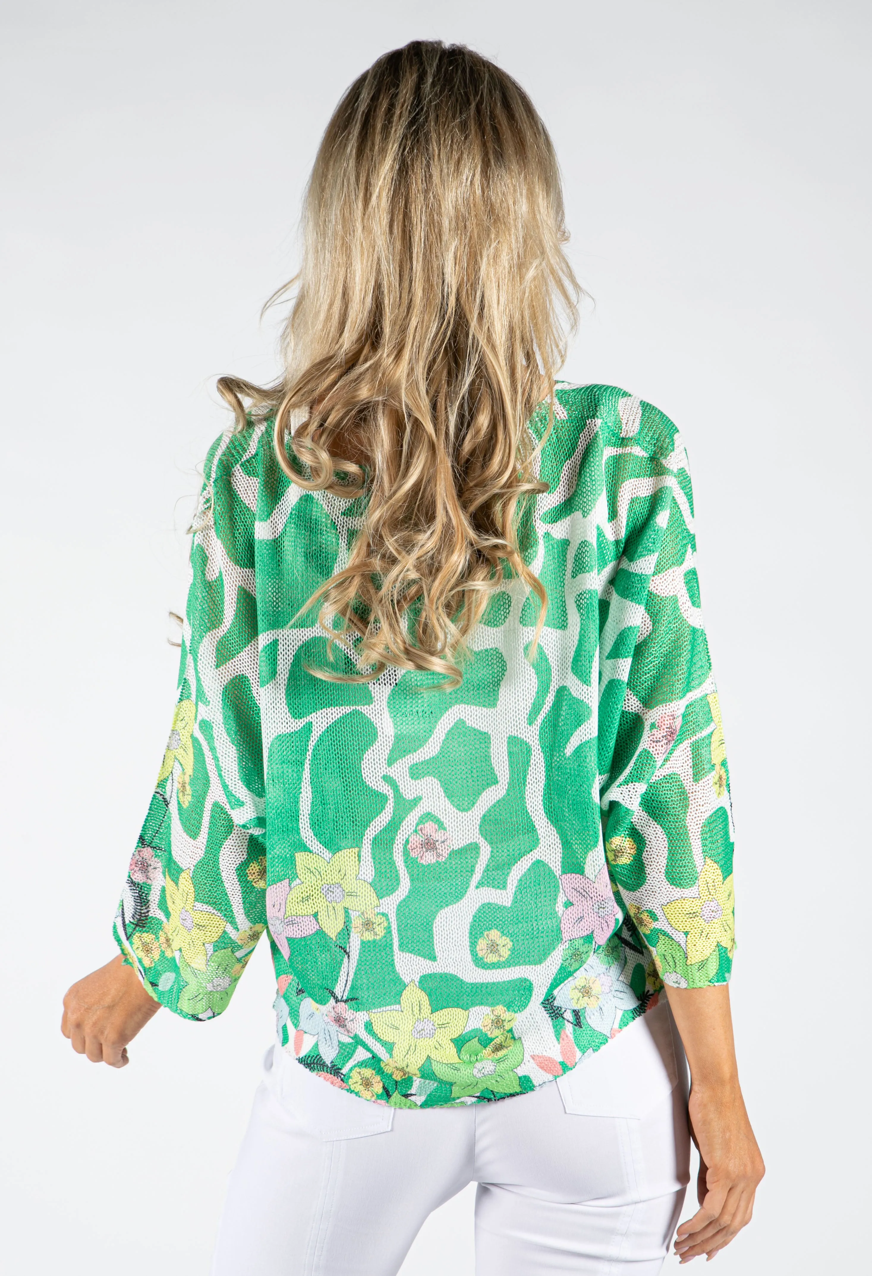 Animal Print Knit Pullover-1