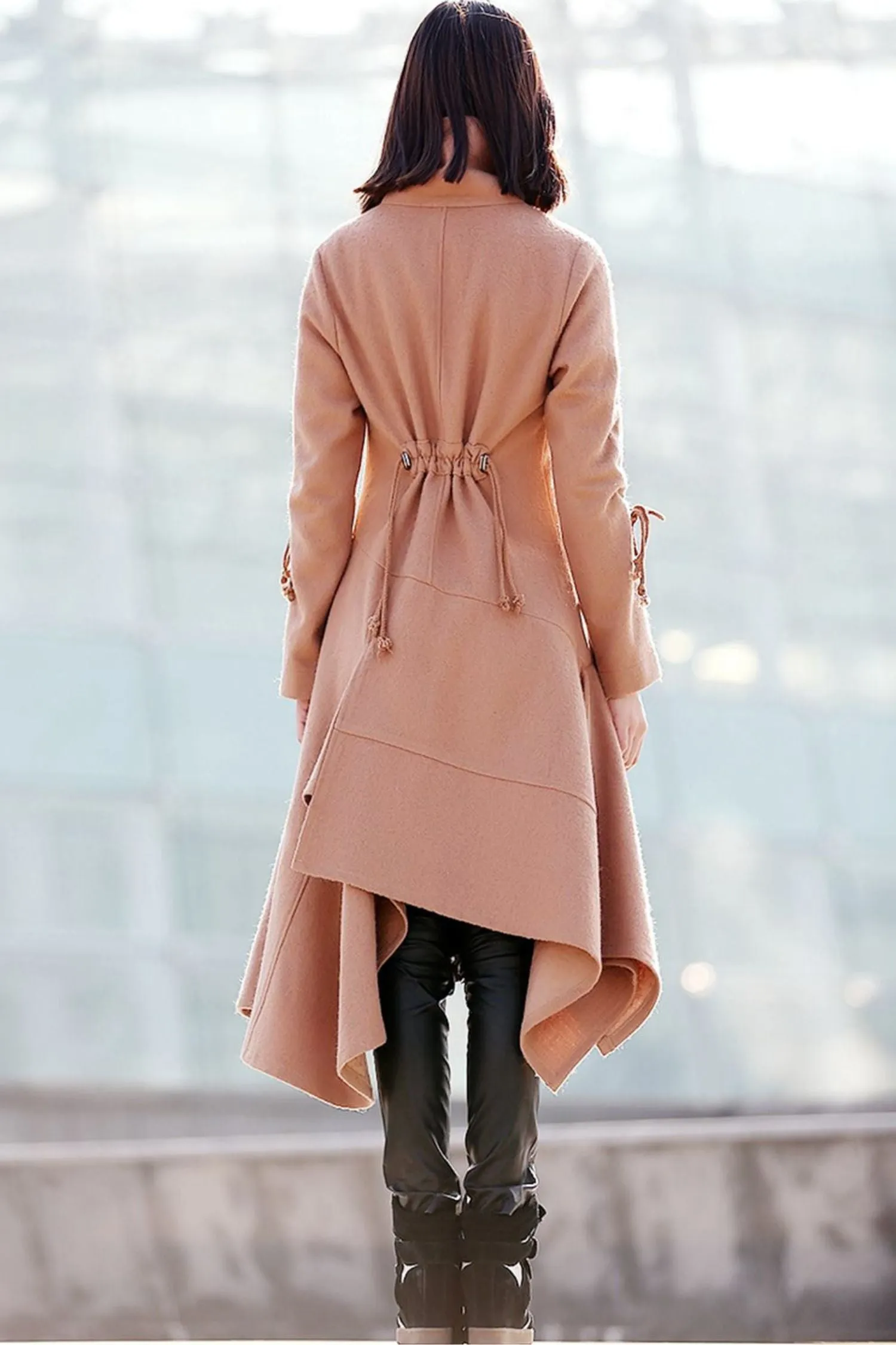 Asymmetrical Swing Coat  C180