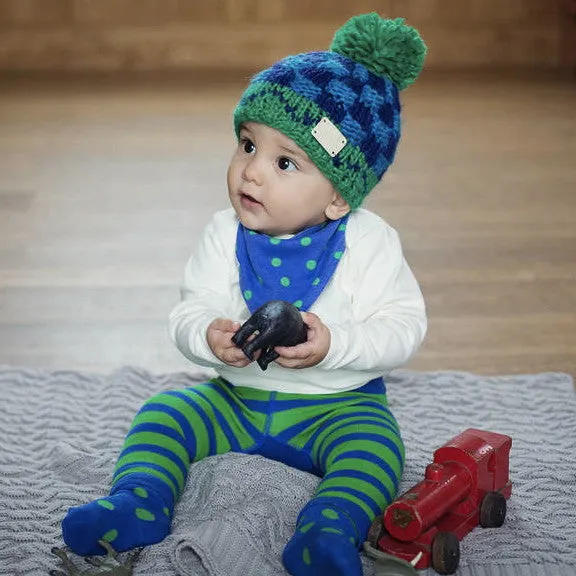 Blue Bobble Hat