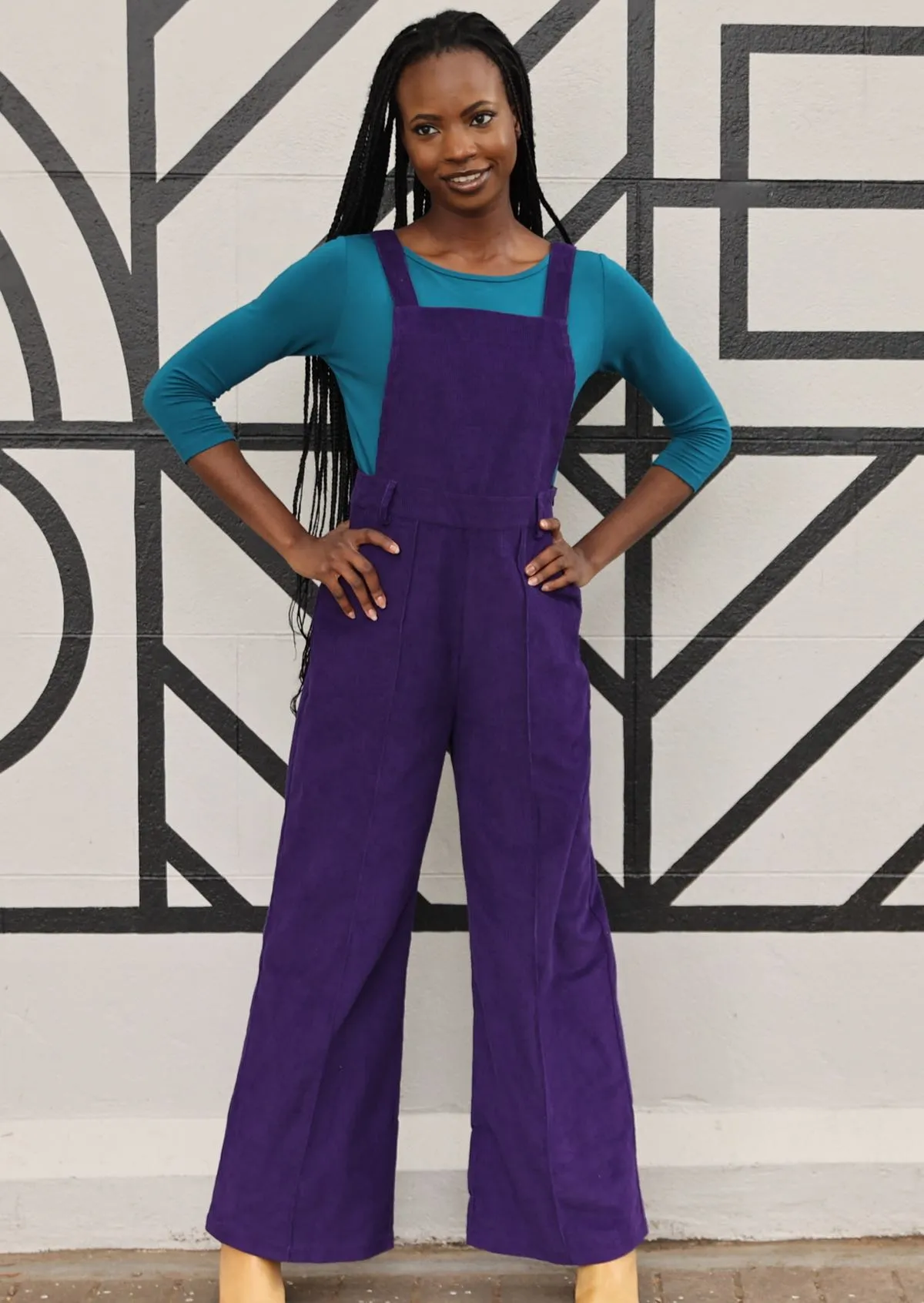 Corduroy Overalls Parachute Purple
