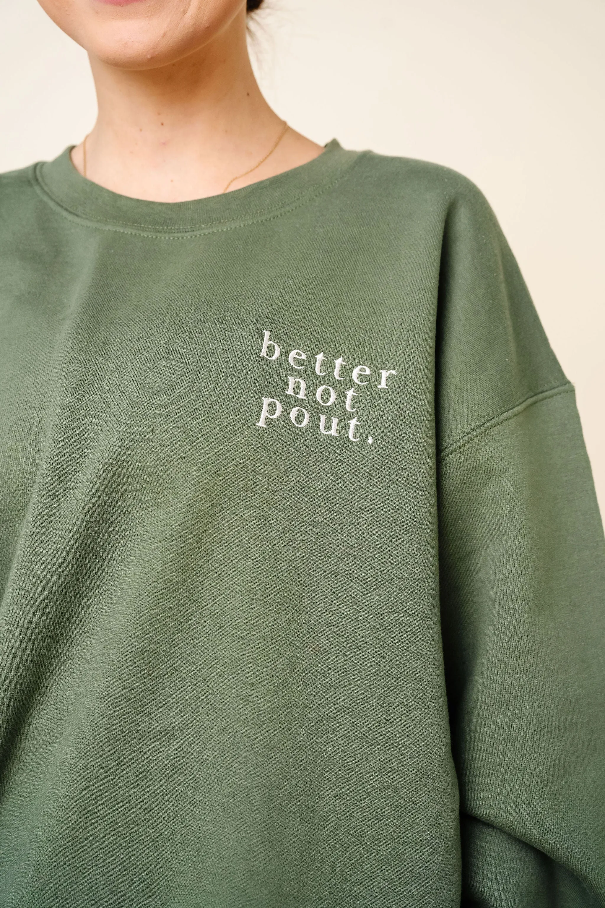 Lou Lou Crew - Better Not Pout - Green