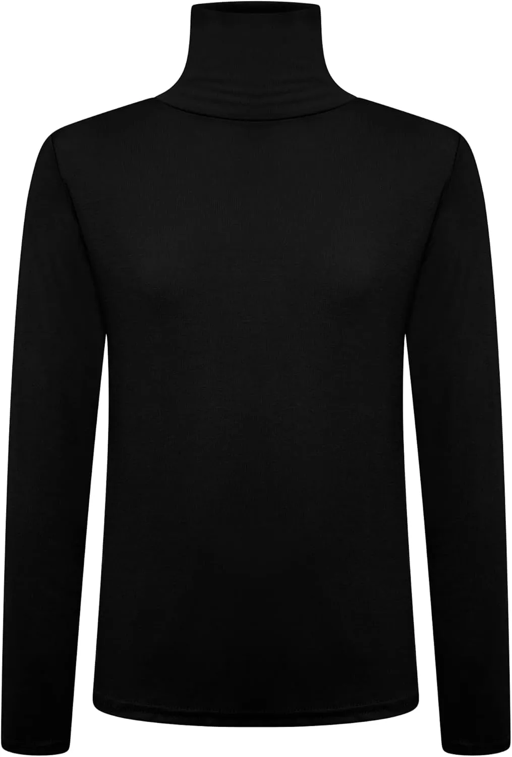 Loxdonz Girls Long Sleeve Turtleneck Tee Shirt Kids Casual High Neck Tops T-Shirts | Youth Size 3-14