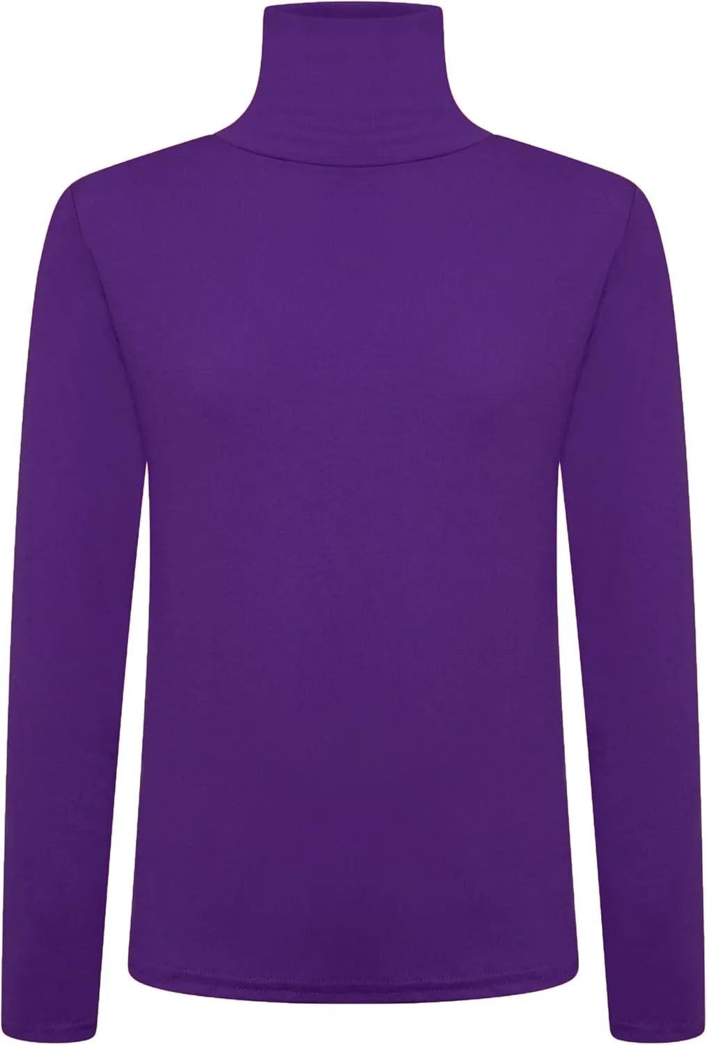 Loxdonz Girls Long Sleeve Turtleneck Tee Shirt Kids Casual High Neck Tops T-Shirts | Youth Size 3-14