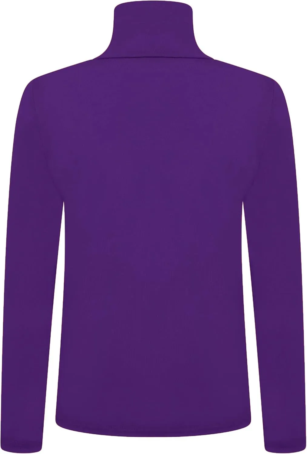 Loxdonz Girls Long Sleeve Turtleneck Tee Shirt Kids Casual High Neck Tops T-Shirts | Youth Size 3-14