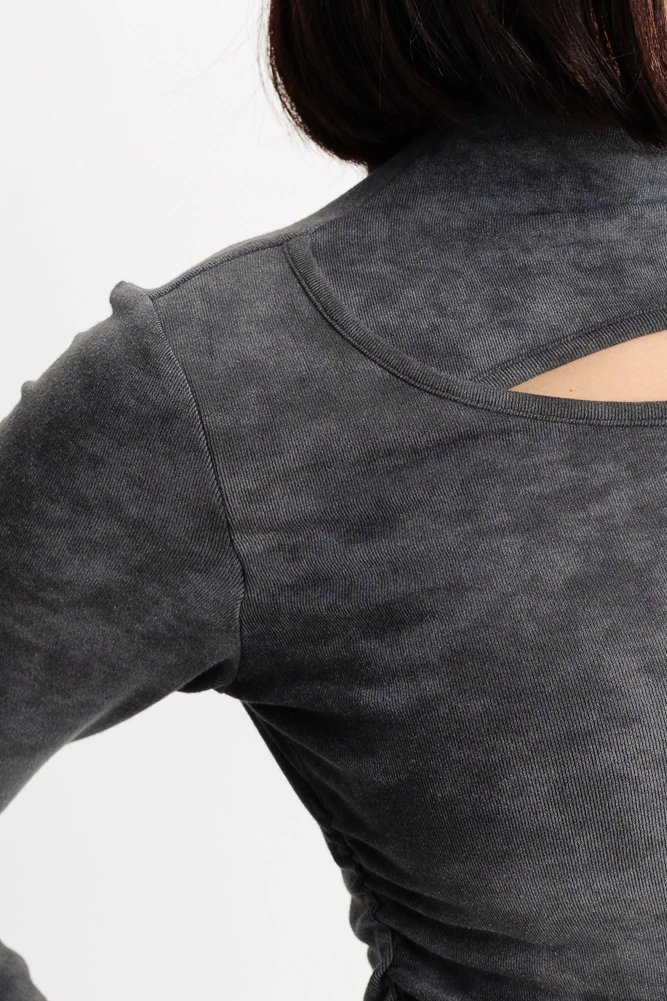 Mock Neck Black Top